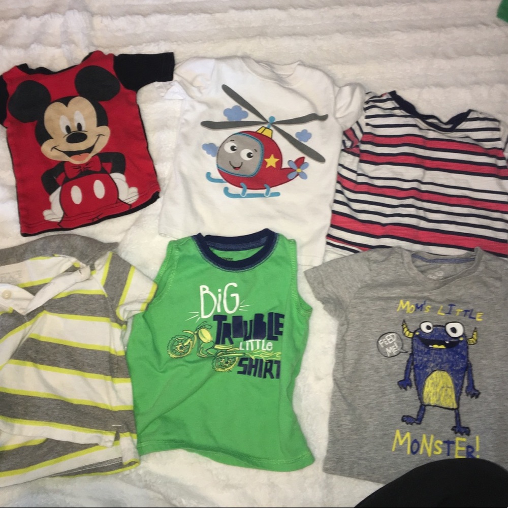 Six 12-18 month T-shirt’s